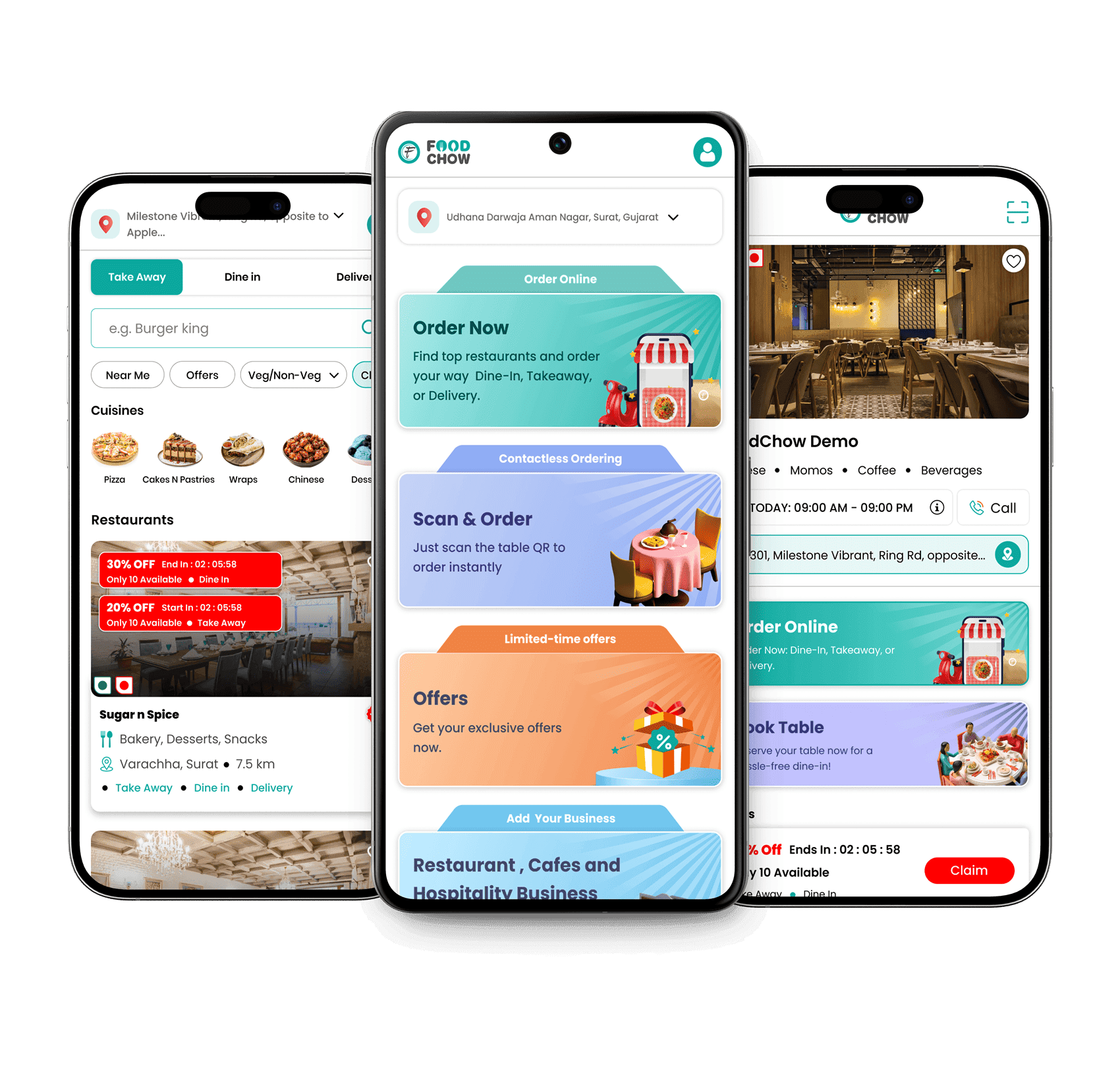 FoodChow customer mobile ordering app