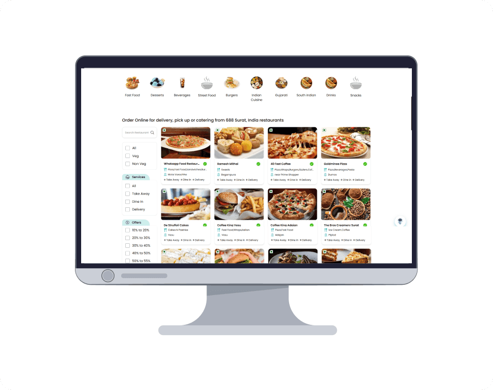FoodChow branded online ordering website